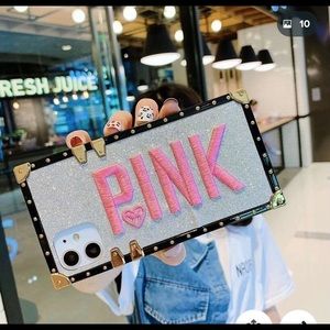 Pink Embroidery Case